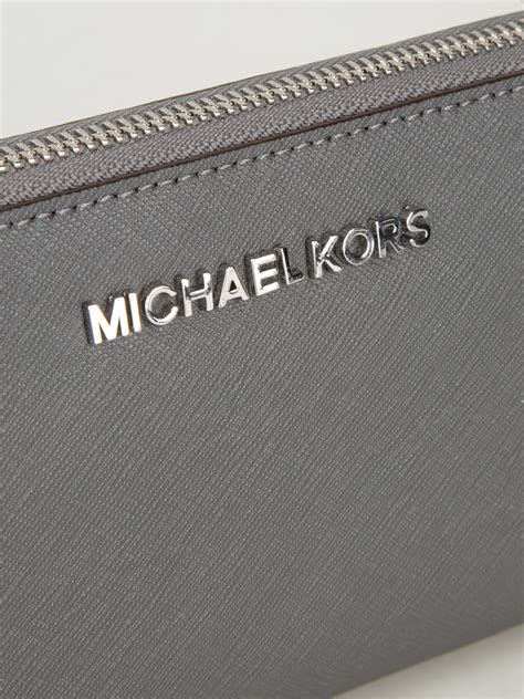 michael kors gray wallet|leather michael kors wallet women.